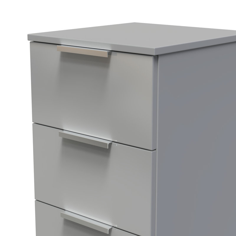 Bernardita 37cm W 4 - Drawer Chest of Drawers, Grey