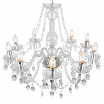 Putnam 10 - Light Candle Style Chandelier