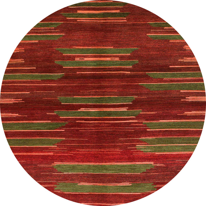 Tapis abstrait moderne 1490, Rond 8 pi