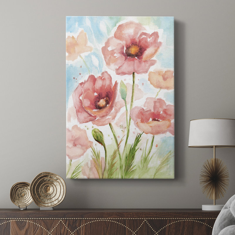 Botanical Blush I - galerie sur mesure Cavas, H 18 po x l 12 po