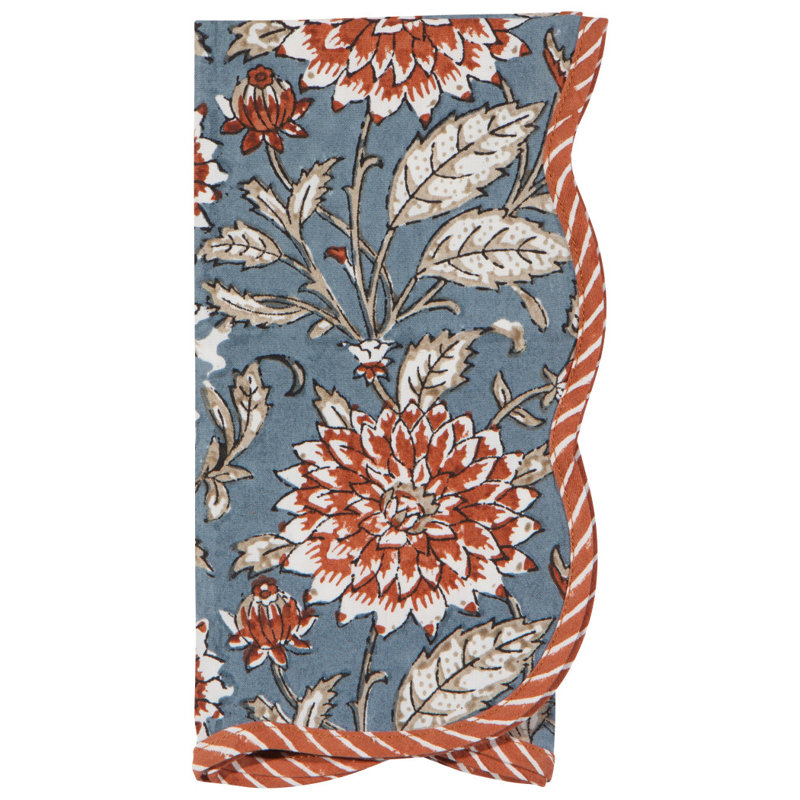 Ensemble de 12 serviettes de table Dahlia