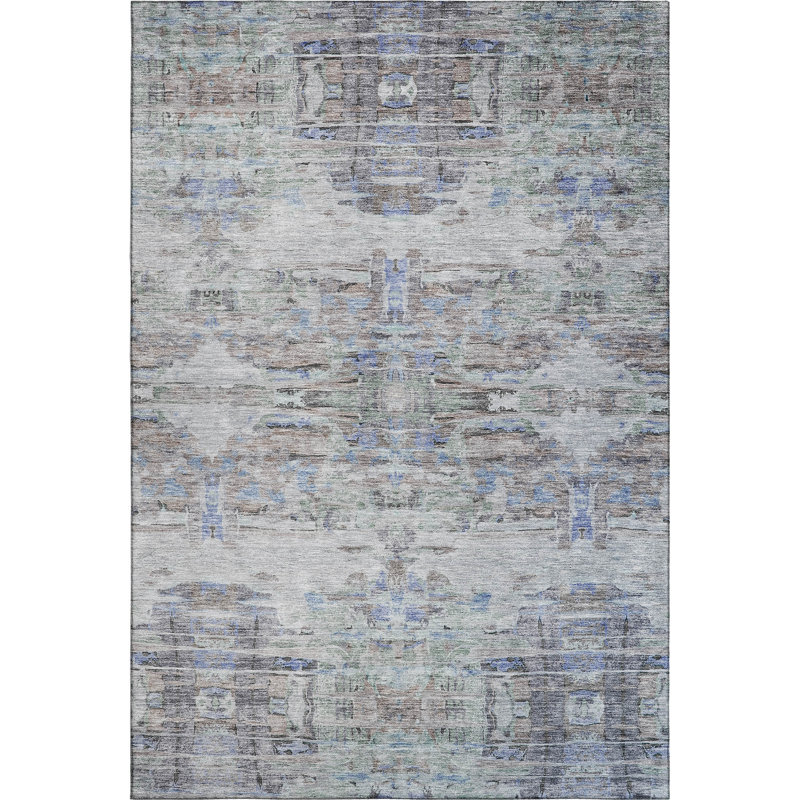 Premium Machine Washable Konopka AMF1112 Modern Rug, Rectangle 8' x 10'