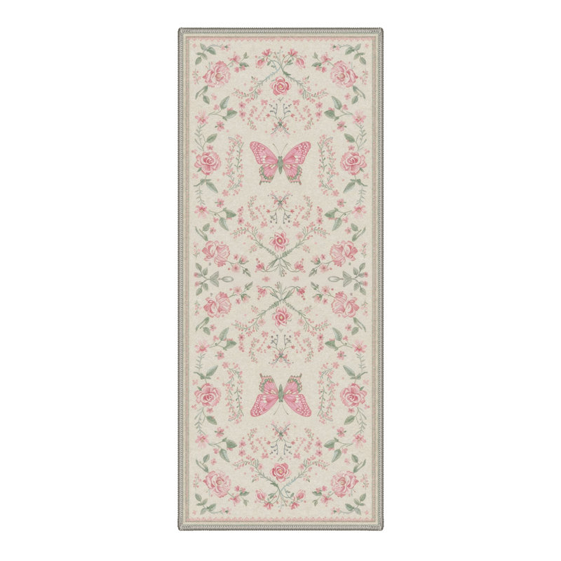 Tapis de couloir lavable à la machine Vintage, Tapis de couloir de 2 pi x 7 pi