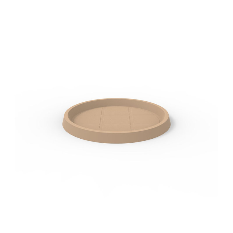 Round Saucer, 2.25" H x 24.75" W x 24.75" D, Brown