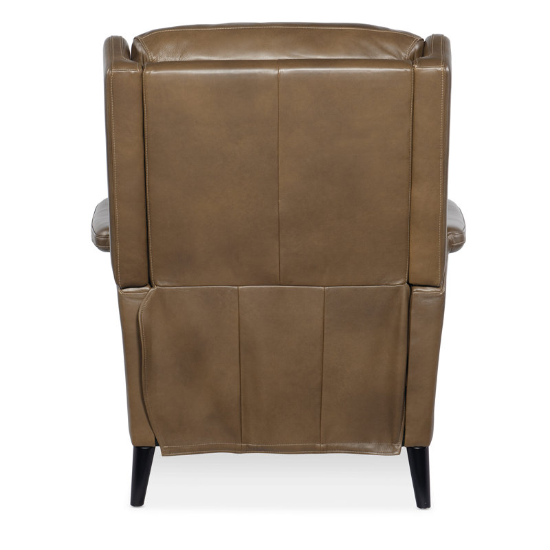 Diondre Leather Power Recliner, Brown Genuine Leather
