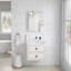 Armoire à pharmacie avec miroir à bords biseautés, porte à ouverture sur la droite et porte sans cadre l 24 po x H 30 po-185026445