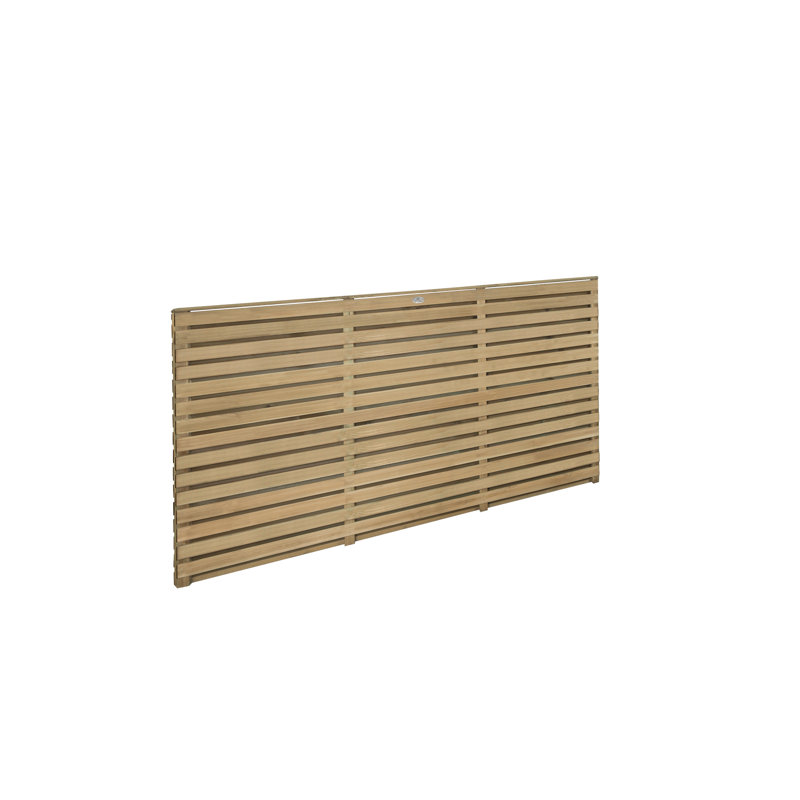 Forest 6' x 3' Double Slatted Fence Panel