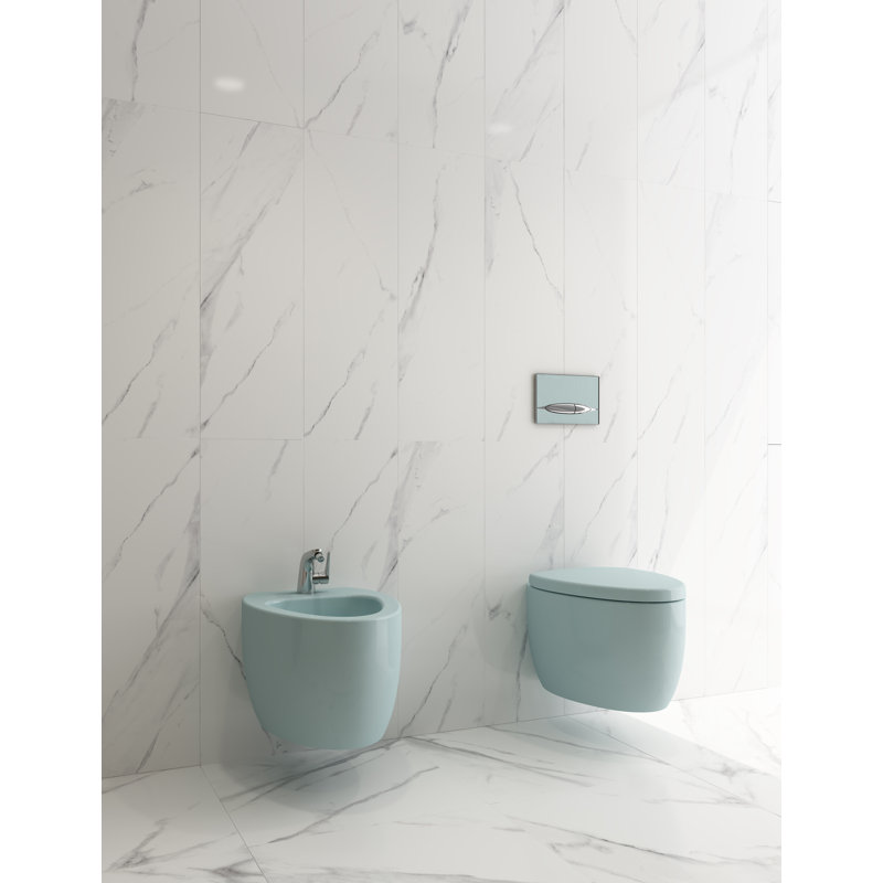 Etna Wall-Hung Bidet - 54cm, Matte Black