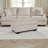 Roy Accent Ottoman, 40 Inch Rectangular, Light Gray Polyester Seat