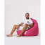 Fauteuil à billes de jardin Original rose, 45,3 po x 51,2 po x 15,4 po | 100% polyester imperméable, système de fermeture à glissière dissimulé | Capacité de poids maximale: 440 lb | Mousse de billes de polystyrène recyclée écologique | Conception moderne et moderne pour la détente en plein air-2120358726