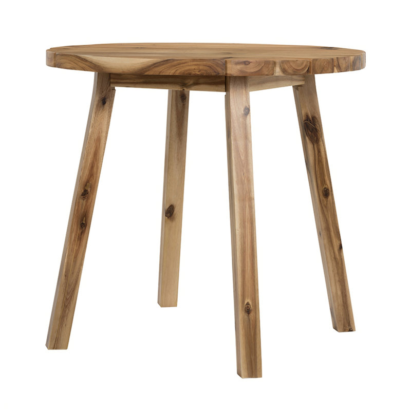 Table de salle à manger ronde D32 x 30 po, bois massif