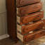 Coffre d'appoint en bois massif exquis simple.-107263799
