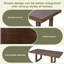 Ensemble de table de salle à manger extensible 7 pièces, table de ferme avec rallonge 18 ", table de cuisine rustique en bois 78" et chaises rembourrées 6 pièces-388851340-388851342-388851344