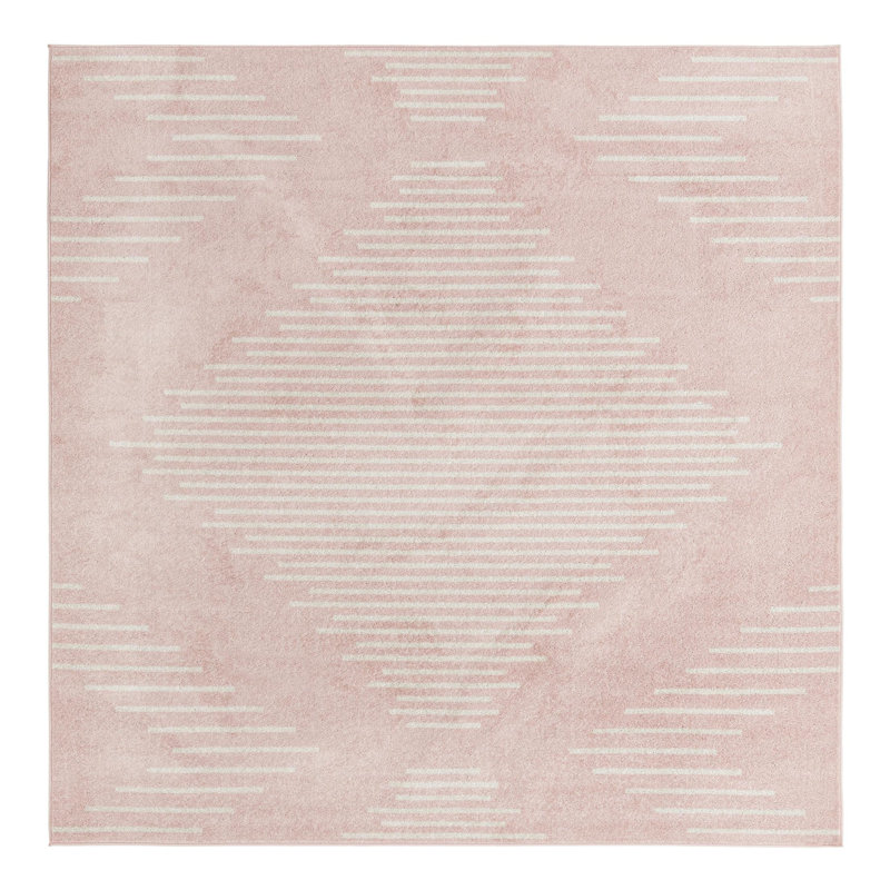 Tapis rose Dacula, Carré 10 pi