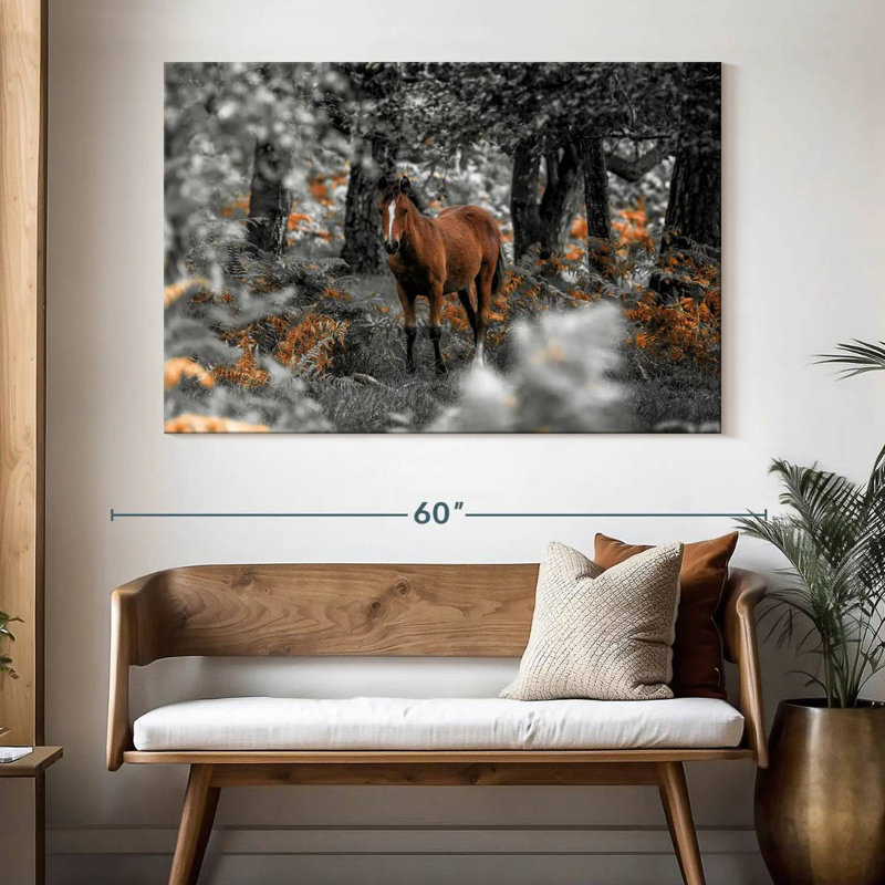 Brampt Horse Trails I, 34" H x 51" W