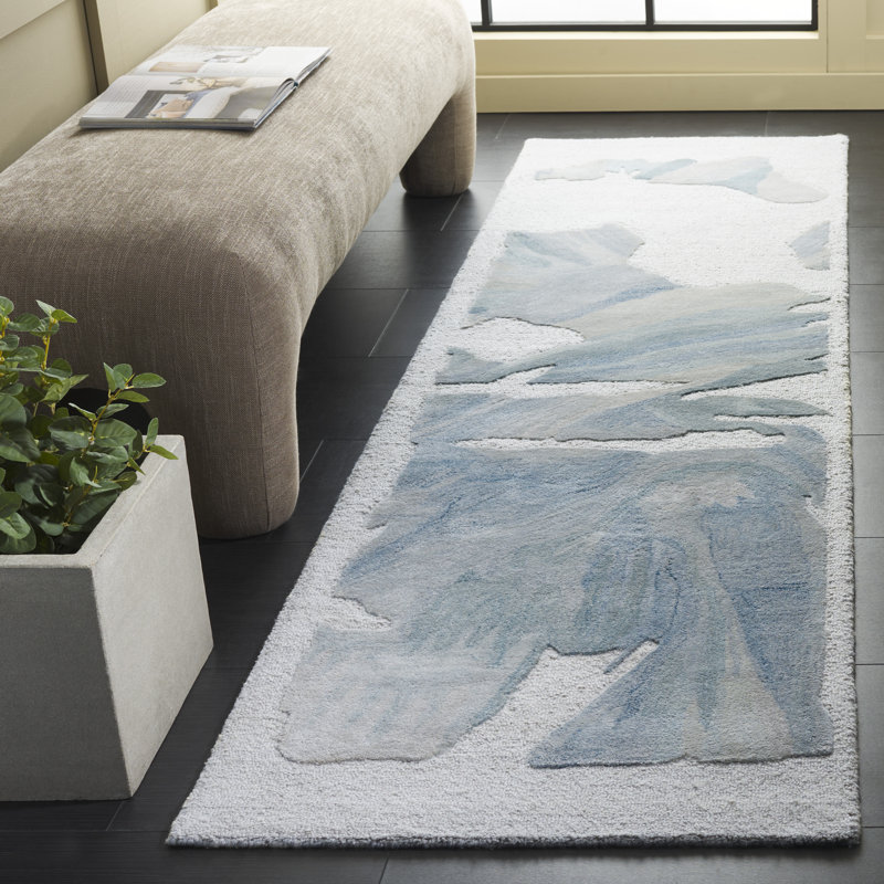 Jatavien Hand Tufted Performance Abstract Rug, Runner 2'3" x 8'