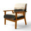 Chaise rembourrée abstraite moderne avec accoudoirs transitionnels modernes et doux-1462630392