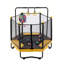 Fer de 54 po, polyéthylène, polypropylène, PVC mini brun trampoline et jaune