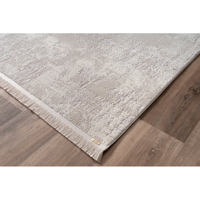 Tapis rectangulaire en coton Teresia, Rectangle 2 pi 8 po x 5 pi
