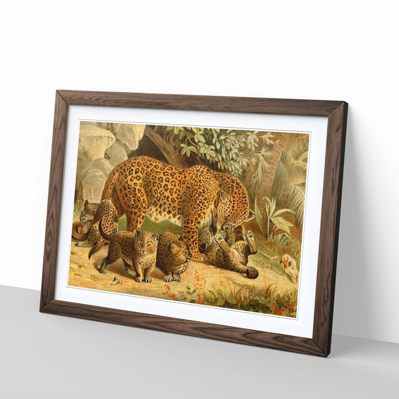 Single Picture Frame Painting, Walnut