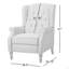 Fauteuil inclinable capitonné en tissu-955309005