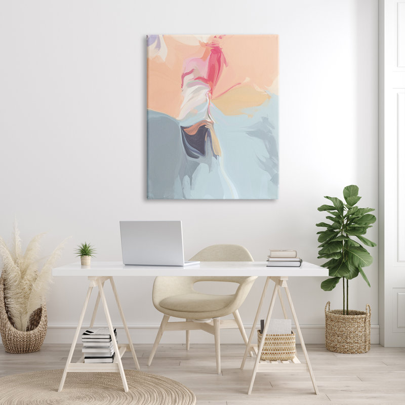 Mouvement humain abstrait dansant, H 48 po x l 36 po, Toile tendue