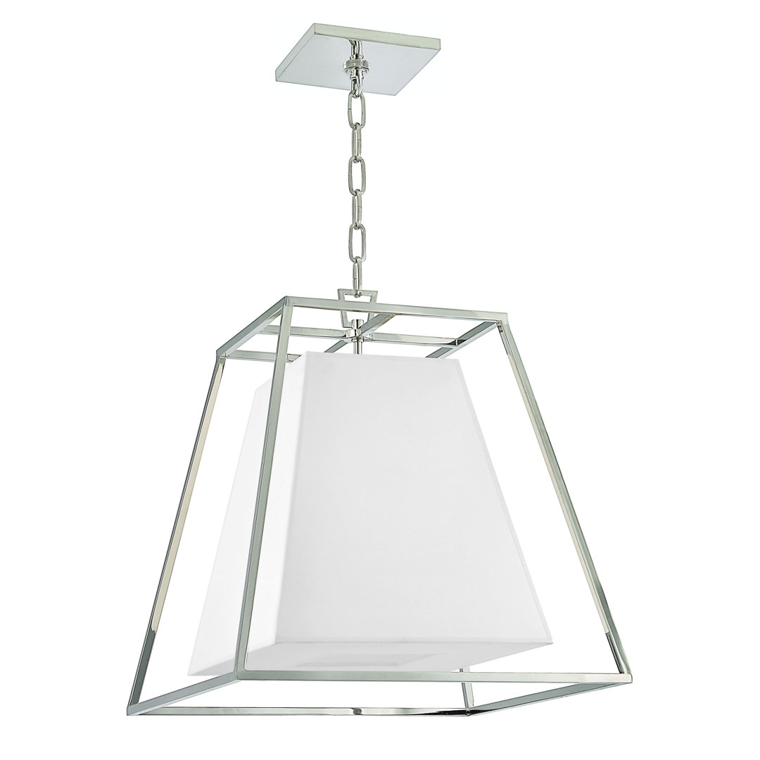 4 - Light Lantern Geometric Chandelier Mercer41 Shade