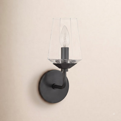 Mauricio Single Transparent Dimmable Bath Sconce