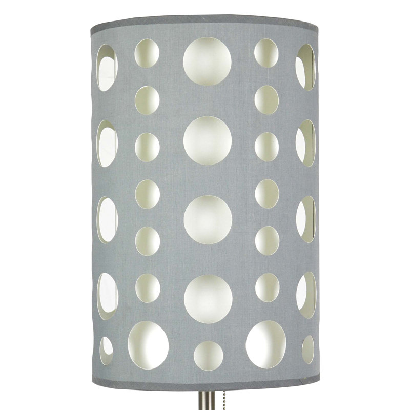 30"H GREY/WHITE RETRO TABLE LAMP