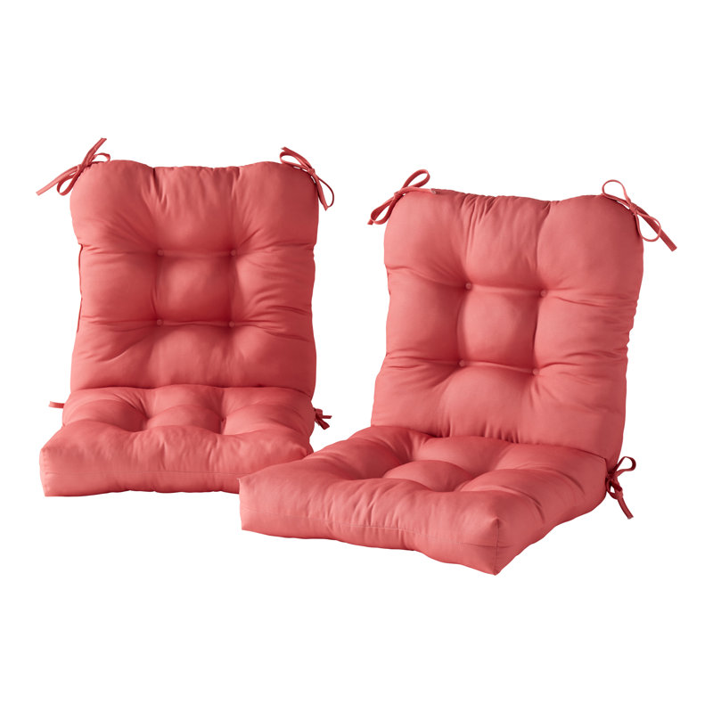 Coussin de chaise d'extérieur Lester, Corail, 2, H 21 po x l 21 po x P 21 po