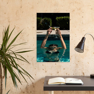 Party In The Pool Abstract Contemporary Summer Wall Art