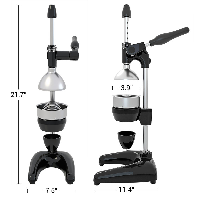 Tribest Manual Slow Masticating & Cold Press Juicer, Black