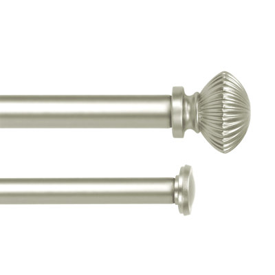 Tringle à rideaux double 5/8 po avec embouts de bateau