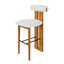 Tabouret de bar intérieur en bois rembourré-356508629