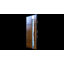 Façade avant en acier pré-suspendu deux portes 1713 Chêne naturel émaillé blanc, inserts en acier inoxydable simple moderne peint - l 36 po x H 80 po - droitier-59347297-59180948