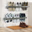 6 Pair Solid Wood Shoe Rack
