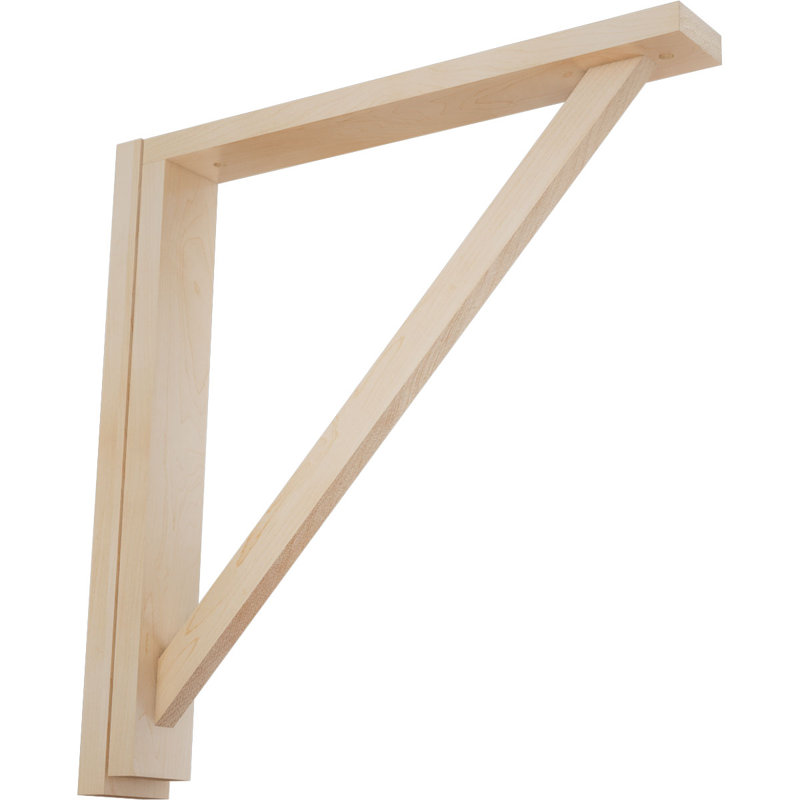Support de tablette Traditional, Érable, H 17,25 po x l 2,5 po x P 17,75 po