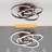 Alliber 3 - Light 23.23'' Simple Geometric LED Semi Flush Mount-788006203