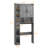 Farmhouse Storage Cabinet Over Toilet With 2 Barn Door-1761497571