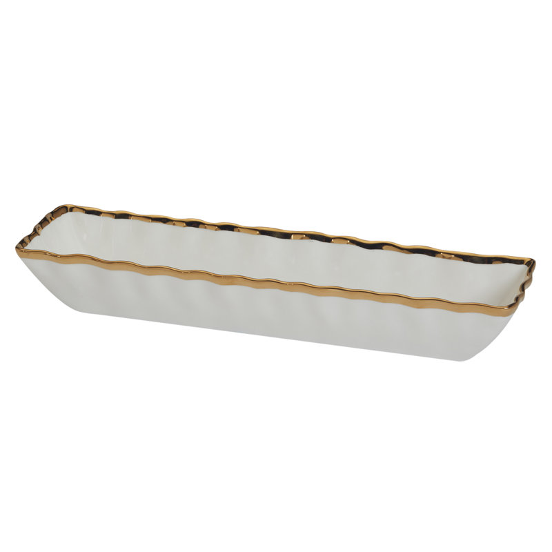 Plateau à craquelins Regency Gold 13 po x 3 po
