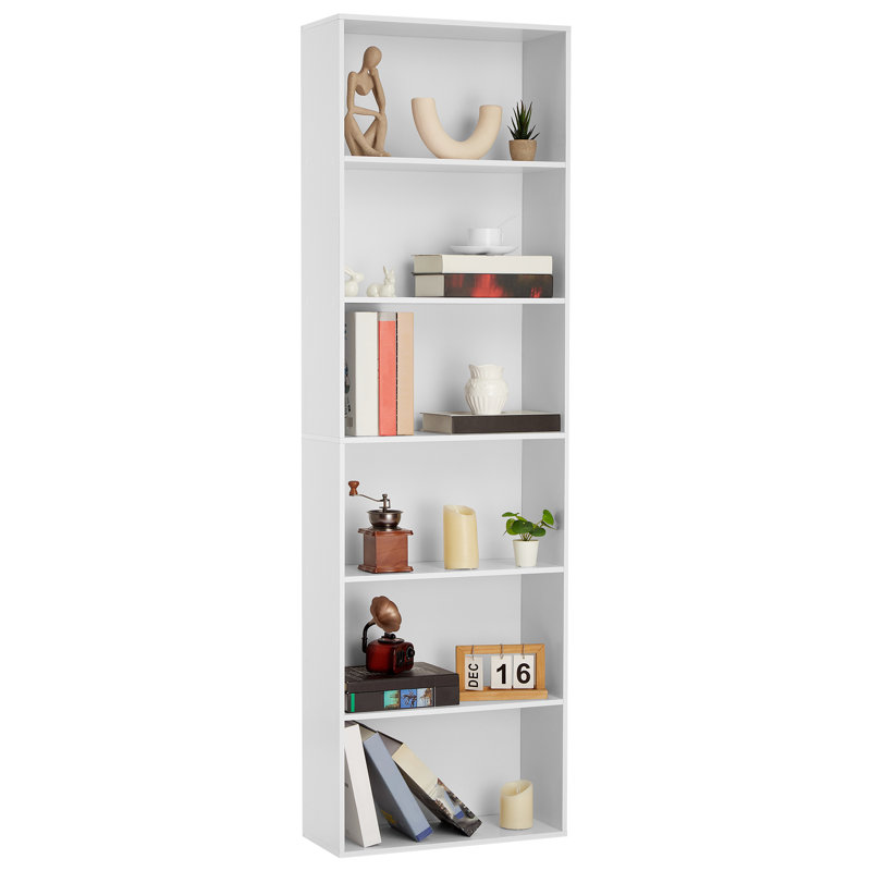 181.4cm H x 54.9cm W Bookcase, White