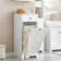 Bathroom Laundry Cabinet Tilt-out Hamper Unit with Drawer