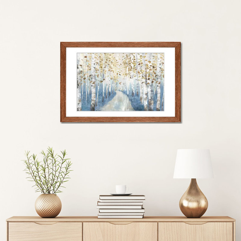New Path I, H 16 po x l 24 po x P 1 po, Classic Wood Framed, Blanc