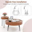 Ensemble de 2 tables basses d'appoint Farmhouse