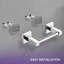 Porte-papier hygiénique pivotant double Radiance-120799067