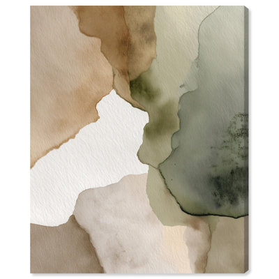 Reproduction d'art sur toile «Aural Earth on Beige I» par Art Remedy