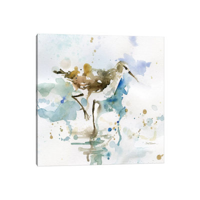 «Malibu Sand Piper» par Carol Robinson, reproduction d'art sur toile tendue