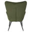Nevin Velvet Accent Chair with Footstool-697624246