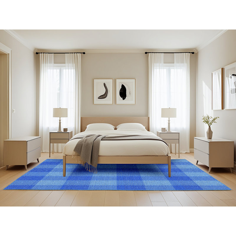 Tapis bleu Haslet, Rectangle 5 pi x 8 pi