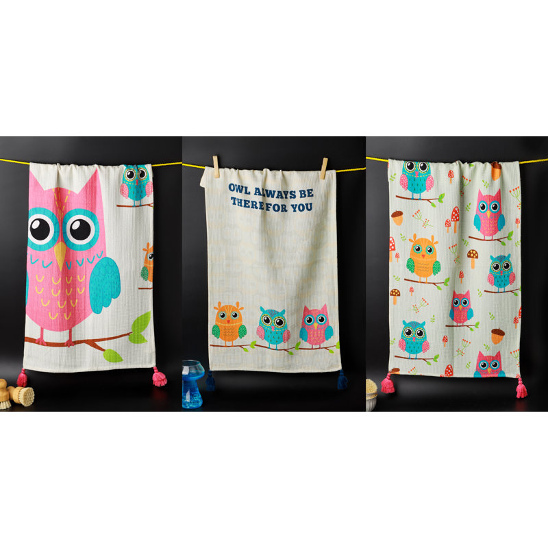 Ensemble de serviettes Owl Always Be There